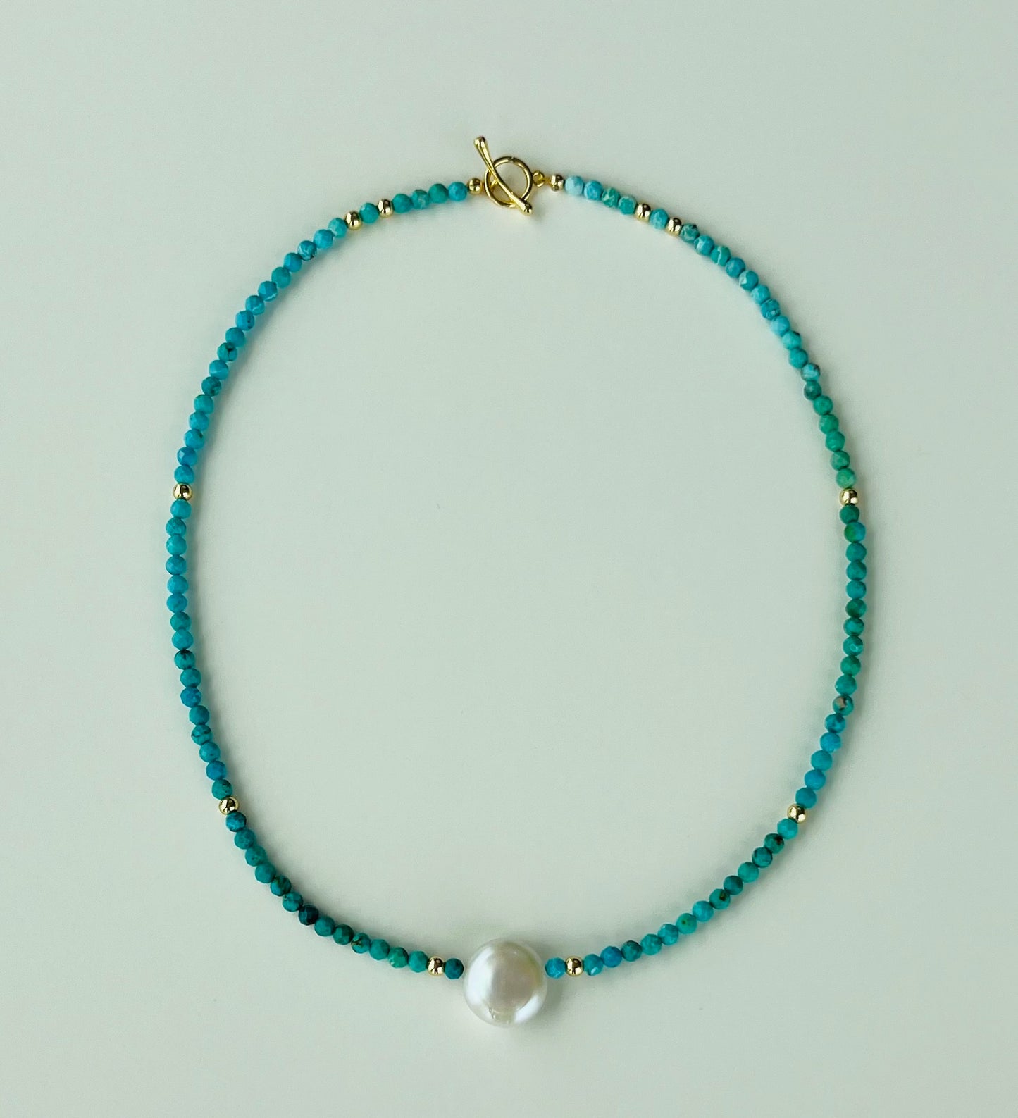 Vivid Blue, High Quality Turquoise and Pearl